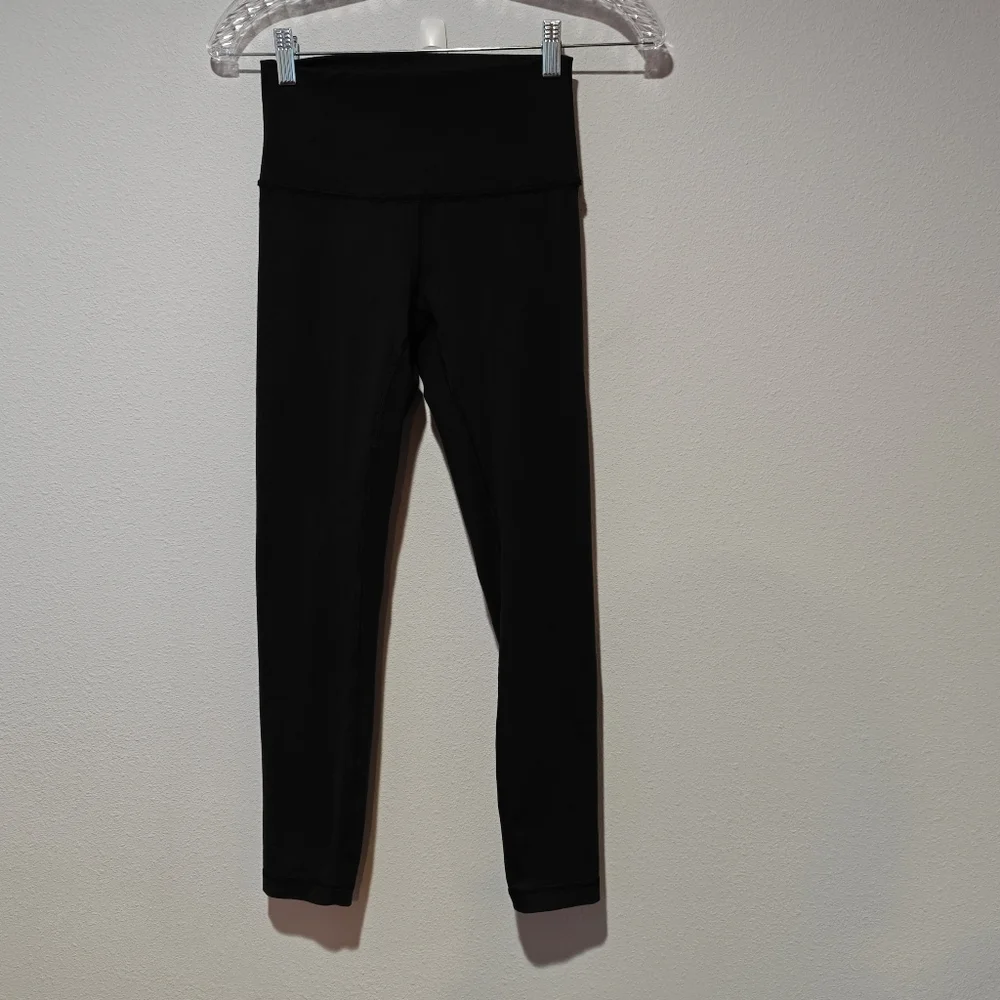 Lululemon Wunder Under Leggings Black Size 4 Inseam 24